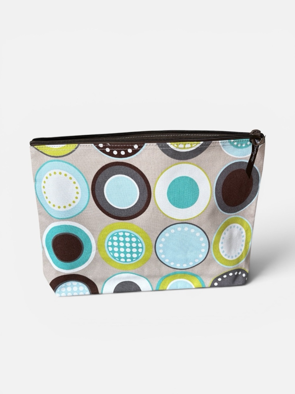 Thirty-One Zipper Pouch Minty Chip NEW